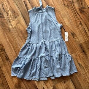 Calvin Klein Light Blue Tiered Women’s Dress